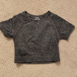 TWO ITEMS: Gym crop tops short and long sleeve